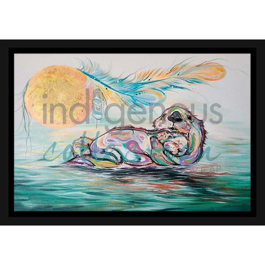 Otter Family by artist Carla Joseph - Métis/Cree. Indigenous Collection