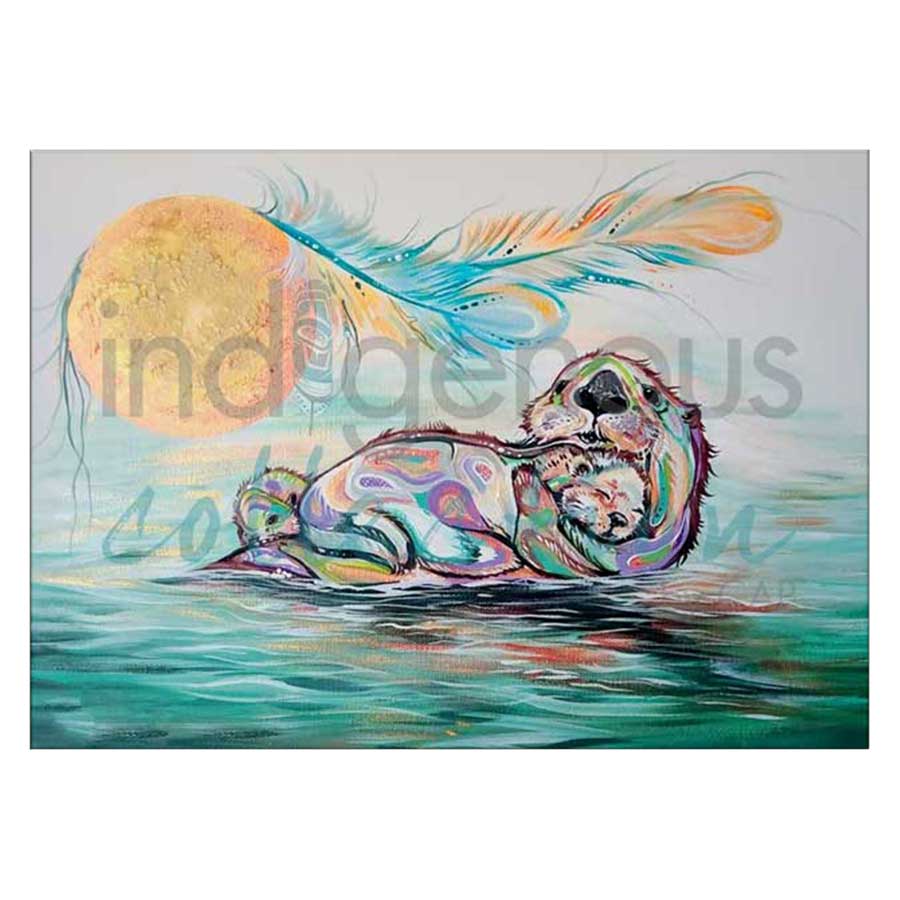 Otter Family Canvas Prints