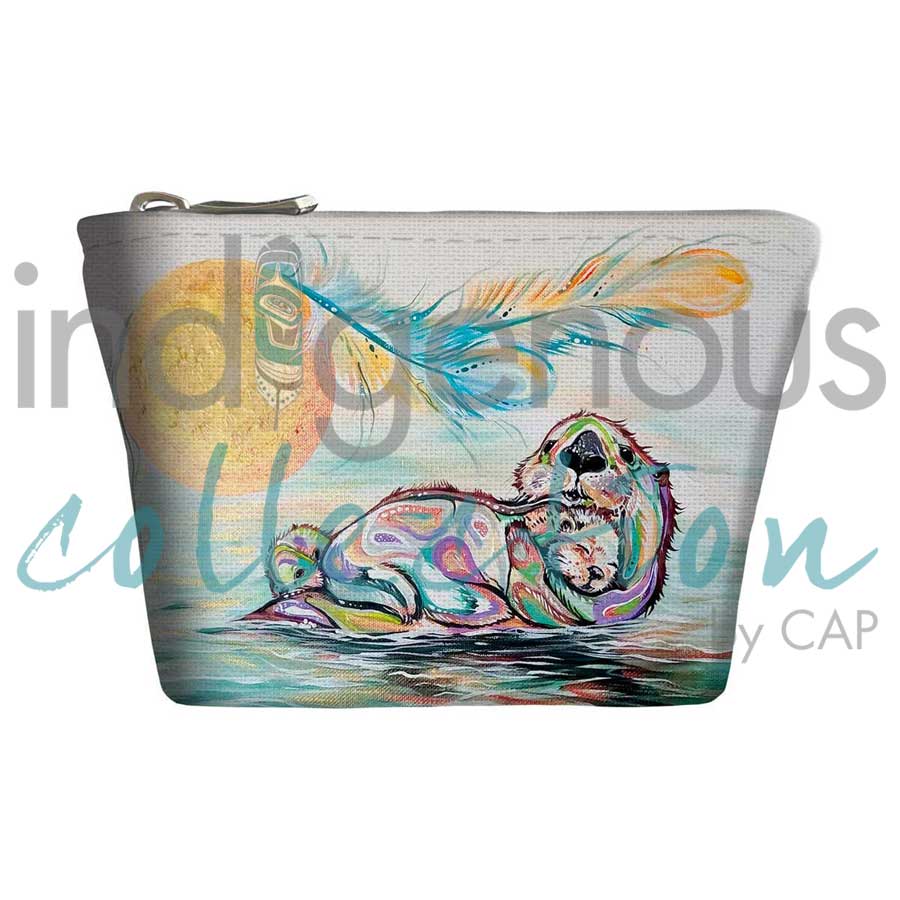 Otter Family Coin Purse by artist Carla Joseph