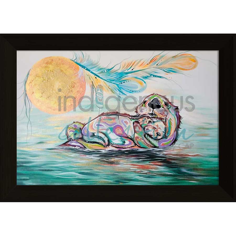 Otter Family by artist Carla Joseph - Métis/Cree. Indigenous Collection