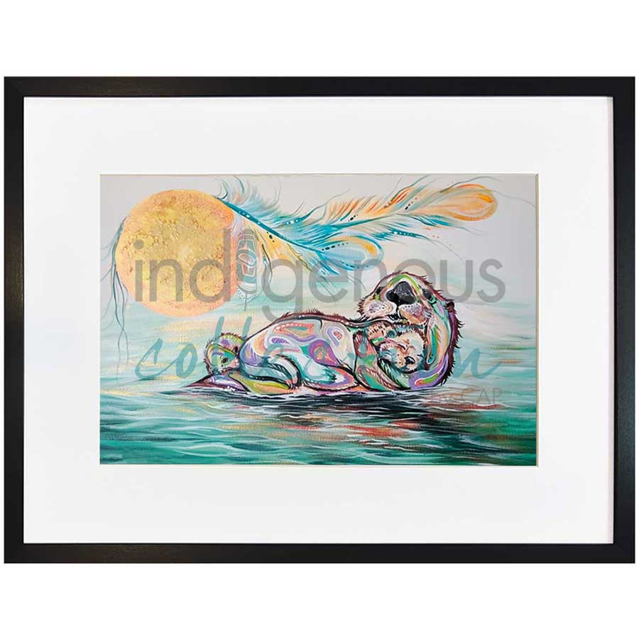 Otter Family by artist Carla Joseph - Métis/Cree. Indigenous Collection