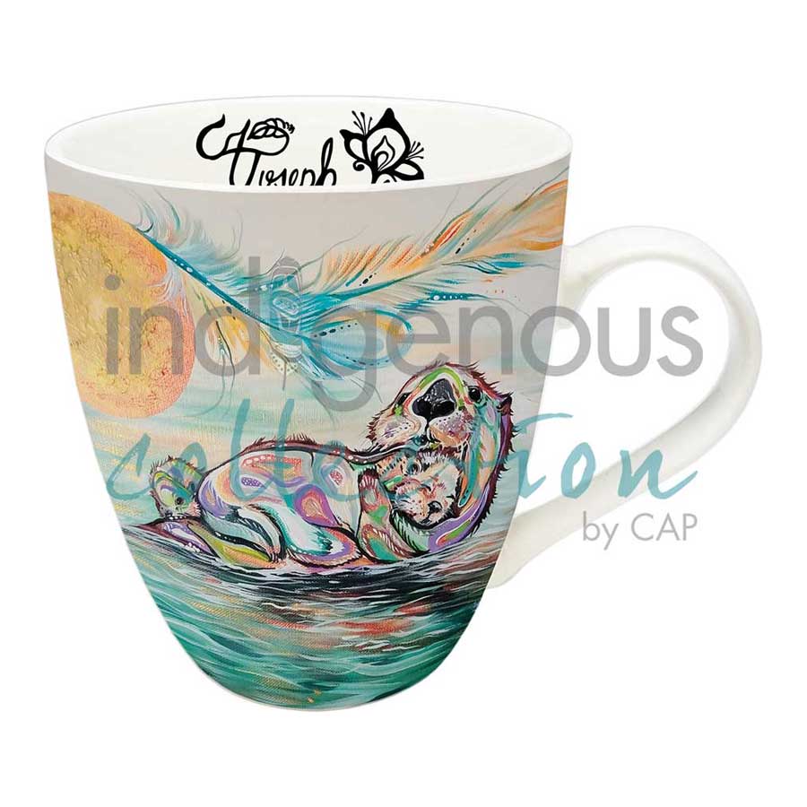 Otter Family 18 oz. Signature Mug by artist Carla Joseph