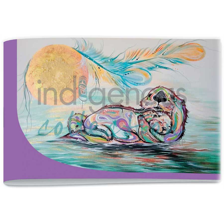 Otter Family Signature Notebook by artist Carla Joseph