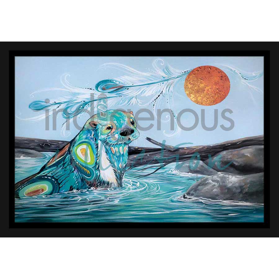 River Otter by artist Carla Joseph - Métis/Cree. Indigenous Collection