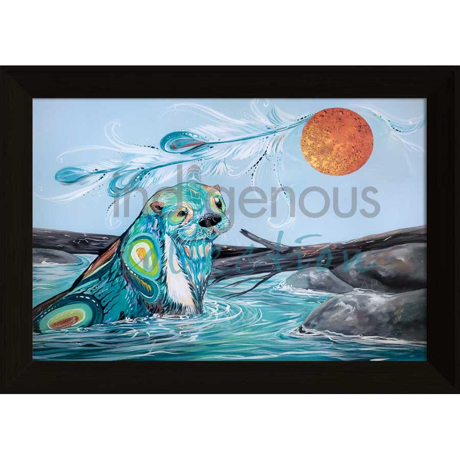 River Otter by artist Carla Joseph - Métis/Cree. Indigenous Collection