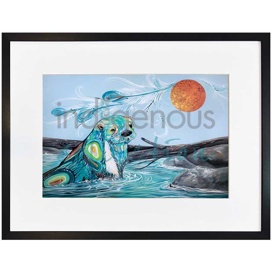 River Otter by artist Carla Joseph - Métis/Cree. Indigenous Collection