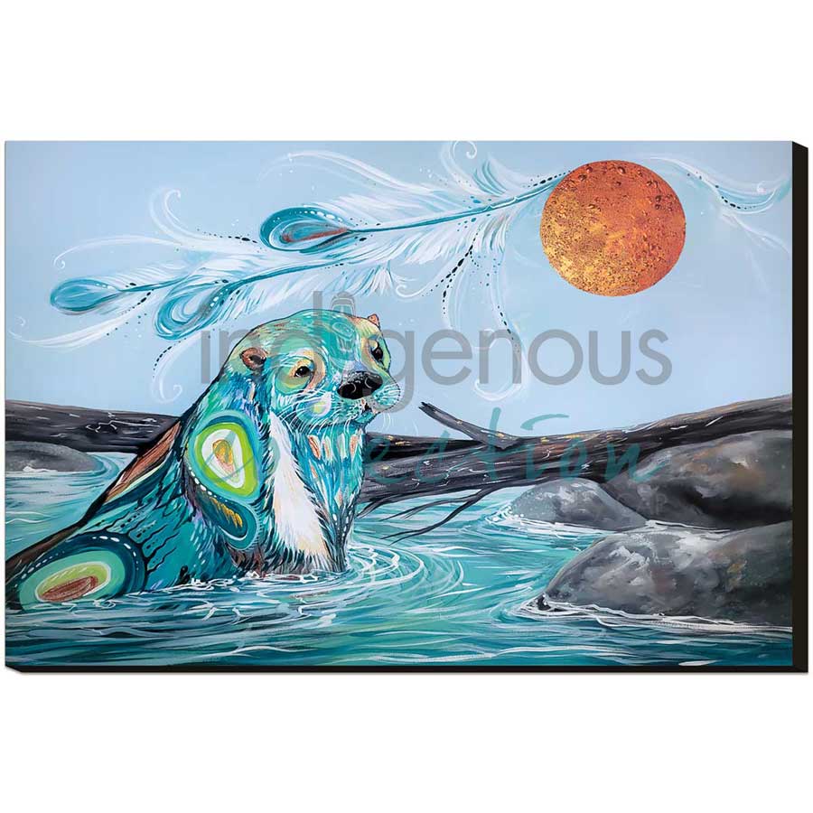 River Otter by artist Carla Joseph - Métis/Cree. Indigenous Collection