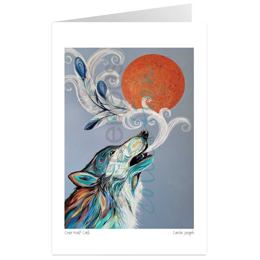 Cree Wolf Call by artist Carla Joseph