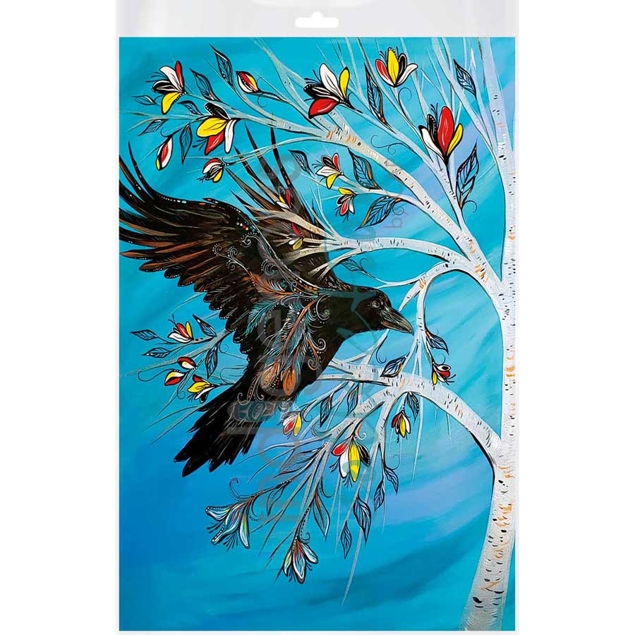 Raven Tree by artist Carla Joseph - Métis/Cree. Indigenous Collection