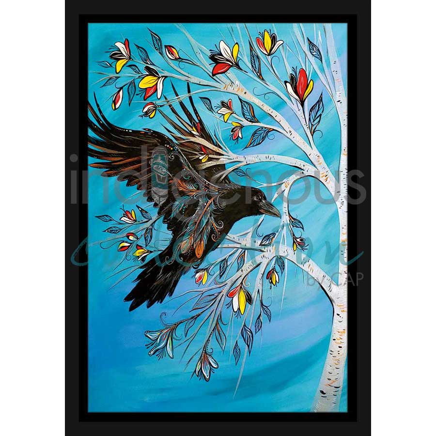 Raven Tree by artist Carla Joseph - Métis/Cree. Indigenous Collection