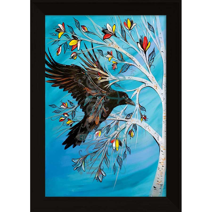 Raven Tree by artist Carla Joseph - Métis/Cree. Indigenous Collection