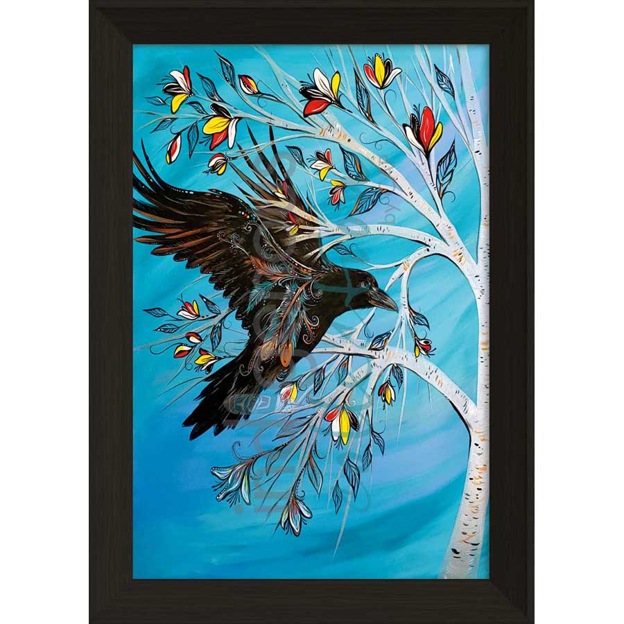 Raven Tree by artist Carla Joseph - Métis/Cree. Indigenous Collection