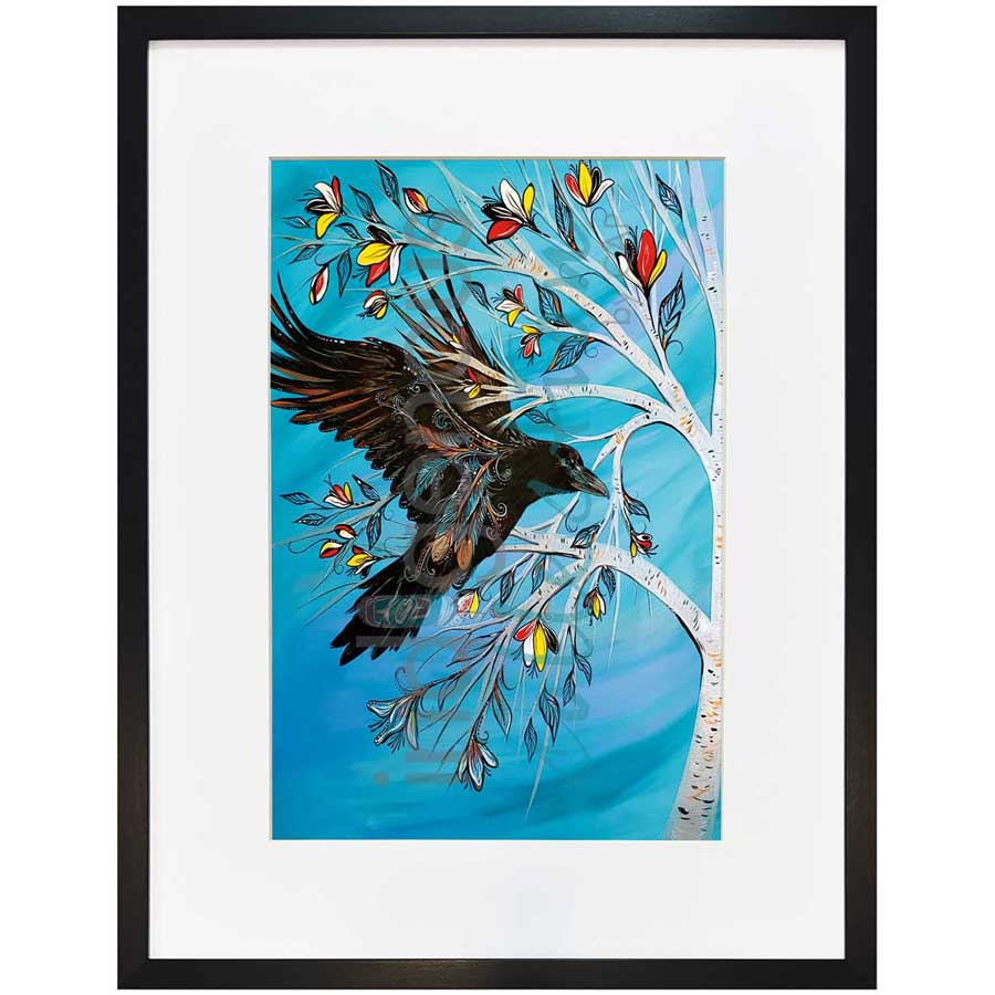 Raven Tree by artist Carla Joseph - Métis/Cree. Indigenous Collection