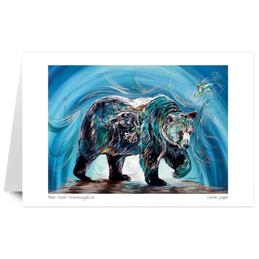 Bear With Hummingbird by artist Carla Joseph
