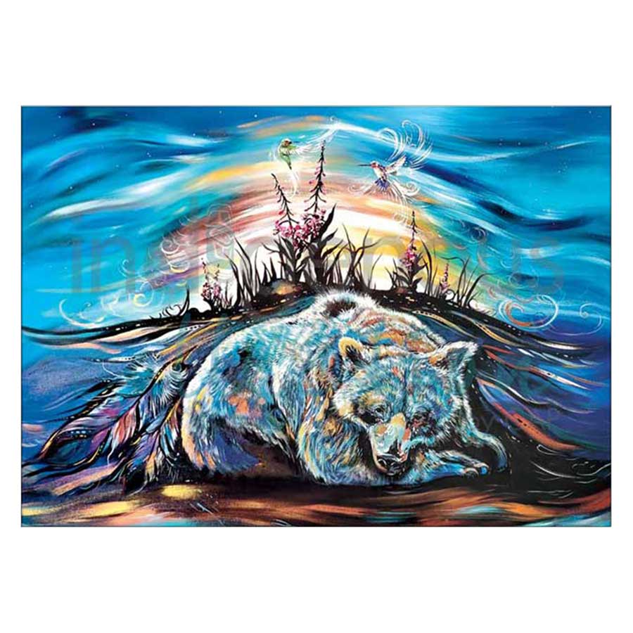 Sleepy Bear Canvas Prints