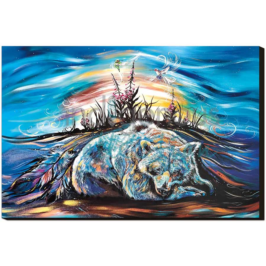Sleepy Bear by artist Carla Joseph - Métis/Cree. Indigenous Collection