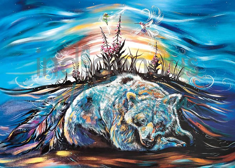 Sleepy Bear by artist Carla Joseph