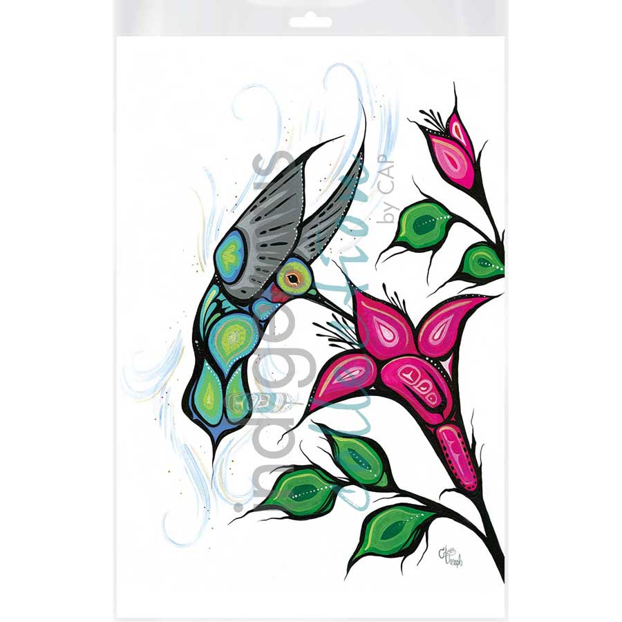 Flight of the Hummingbird by artist Carla Joseph - Métis/Cree. Indigenous Collection