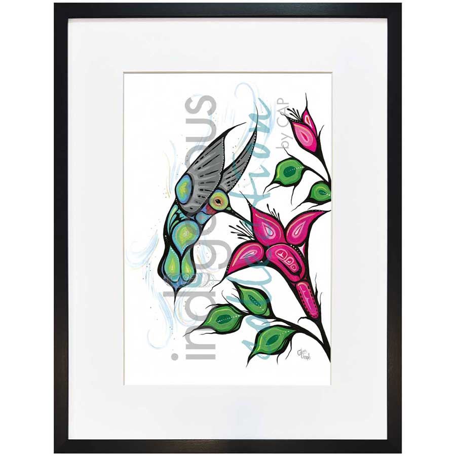 Flight of the Hummingbird by artist Carla Joseph - Métis/Cree. Indigenous Collection