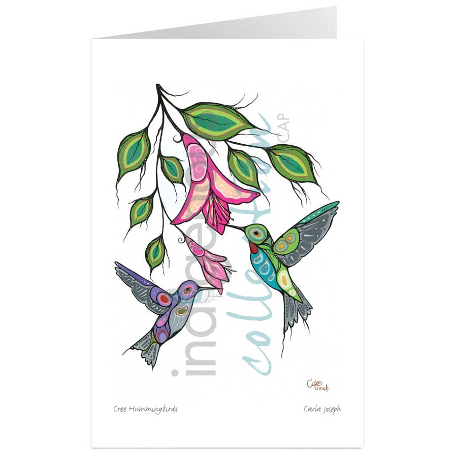 Cree Hummingbirds by artist Carla Joseph