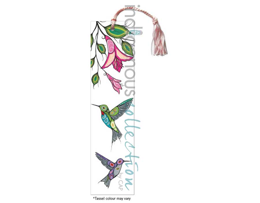 Cree Hummingbirds Bookmark by artist Carla Joseph