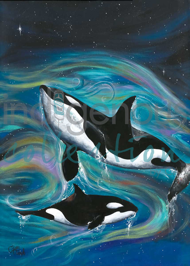 Killer Whales by artist Carla Joseph