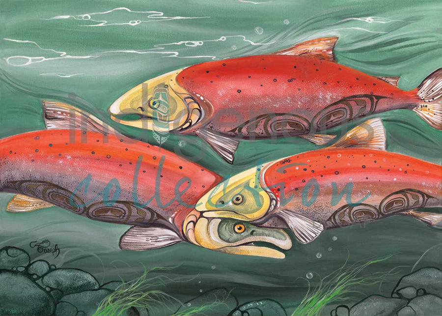 Salmon Run by artist Carla Joseph