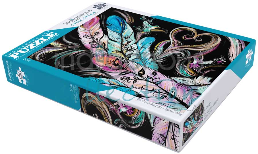 Love Puzzle - 1000 Pcs by artist Carla Joseph. Indigenous Collection.