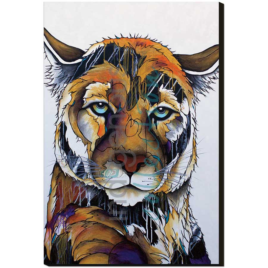 Sheep Creek Mountain Lion by artist Micqaela Jones - Te-Moak. Indigenous Collection