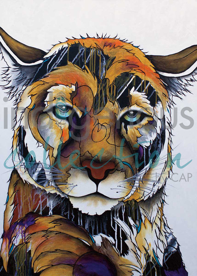 Sheep Creek Mountain Lion by artist Micqaela Jones