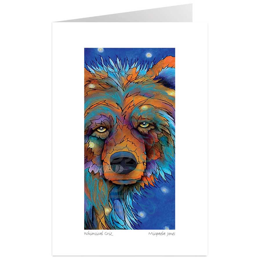 Whimsical Griz by artist Micqaela Jones