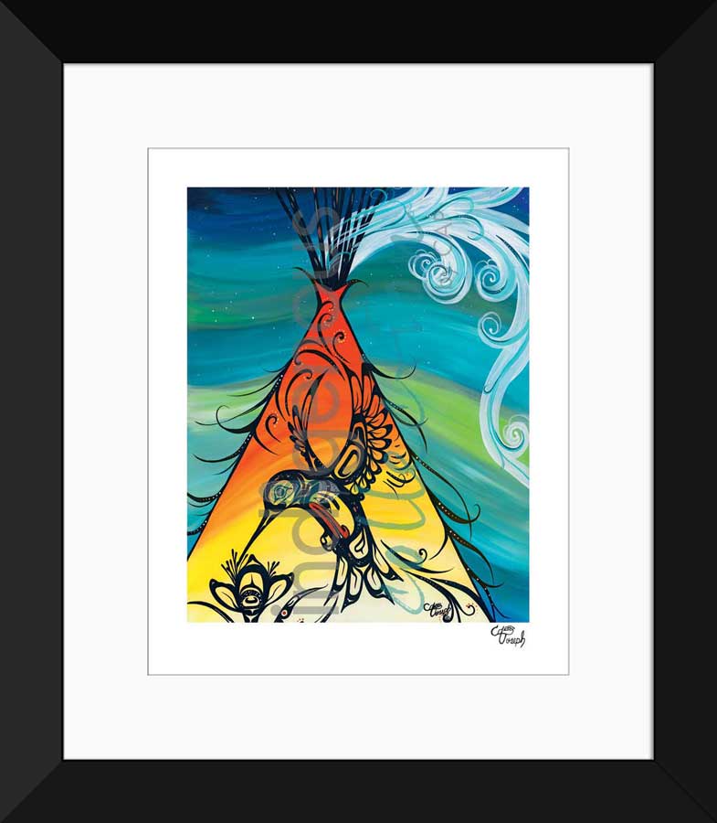 Hummingbird Teepee Limited Edition. Indigenous Collection