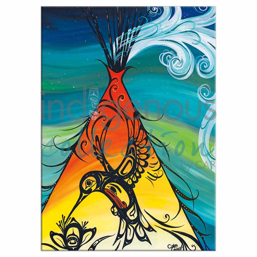 Hummingbird Teepee Magnets by artist Carla Joseph