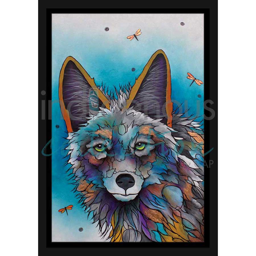 Feeling Teal by artist Micqaela Jones - Te-Moak. Indigenous Collection