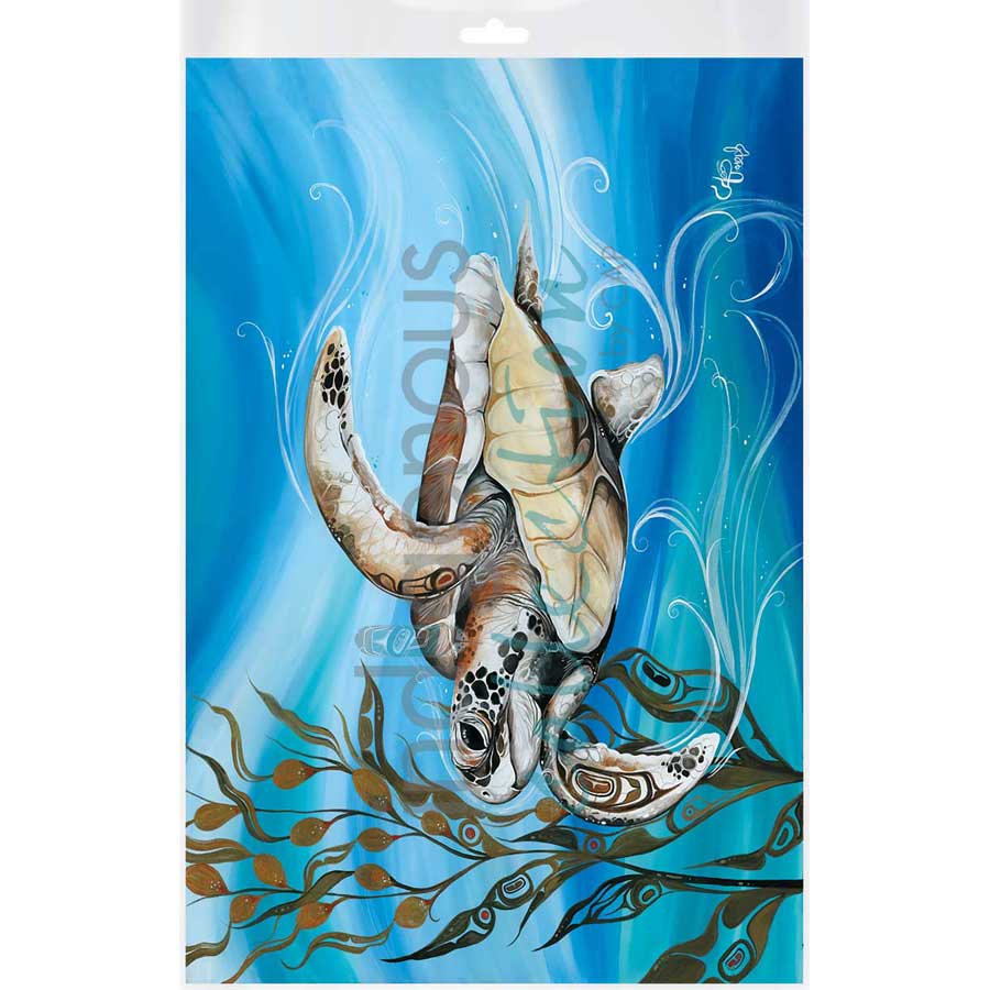 Grand Sea Turtle by artist Carla Joseph - Métis/Cree. Indigenous Collection