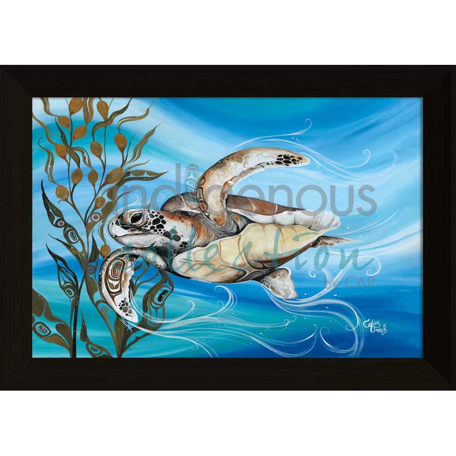 Grand Sea Turtle by artist Carla Joseph - Métis/Cree. Indigenous Collection