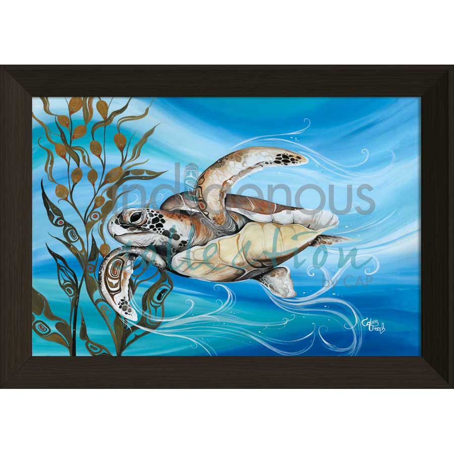 Grand Sea Turtle by artist Carla Joseph - Métis/Cree. Indigenous Collection