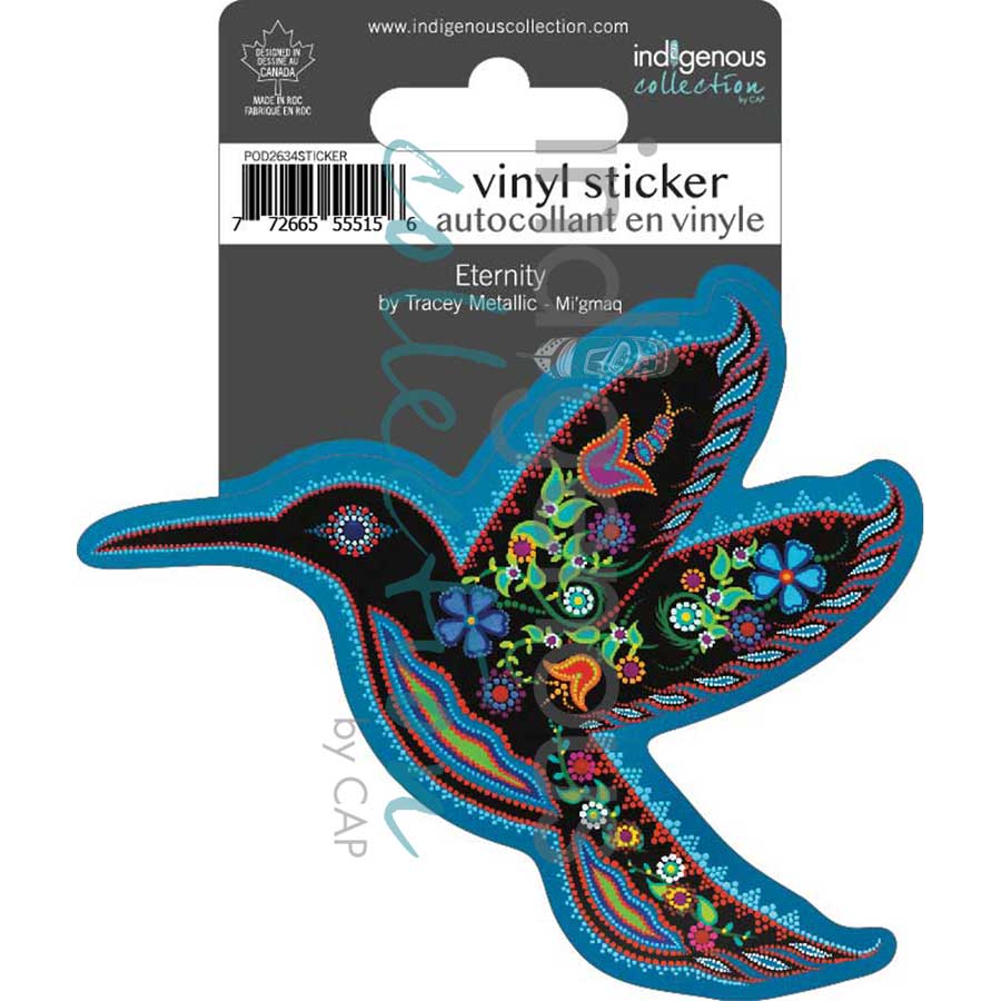 Eternity Vinyl Die-Cut Sticker by artist Tracey Metallic