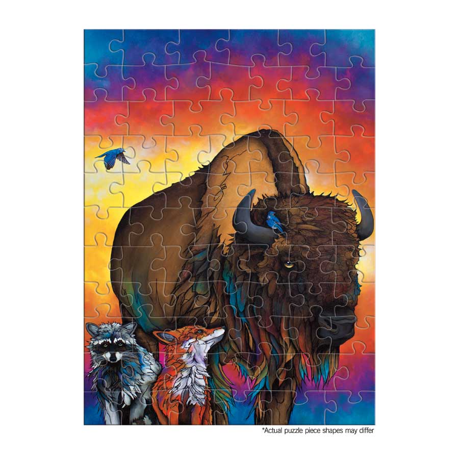 Are We There Yet? Puzzle - On The Go - 72 Pcs by artist Micqaela Jones. Indigenous Collection.