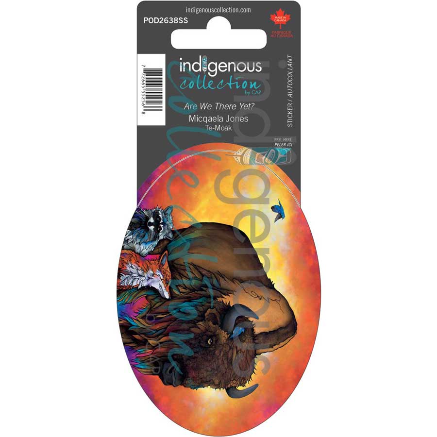 Are We There Yet? Sticker by artist Micqaela Jones