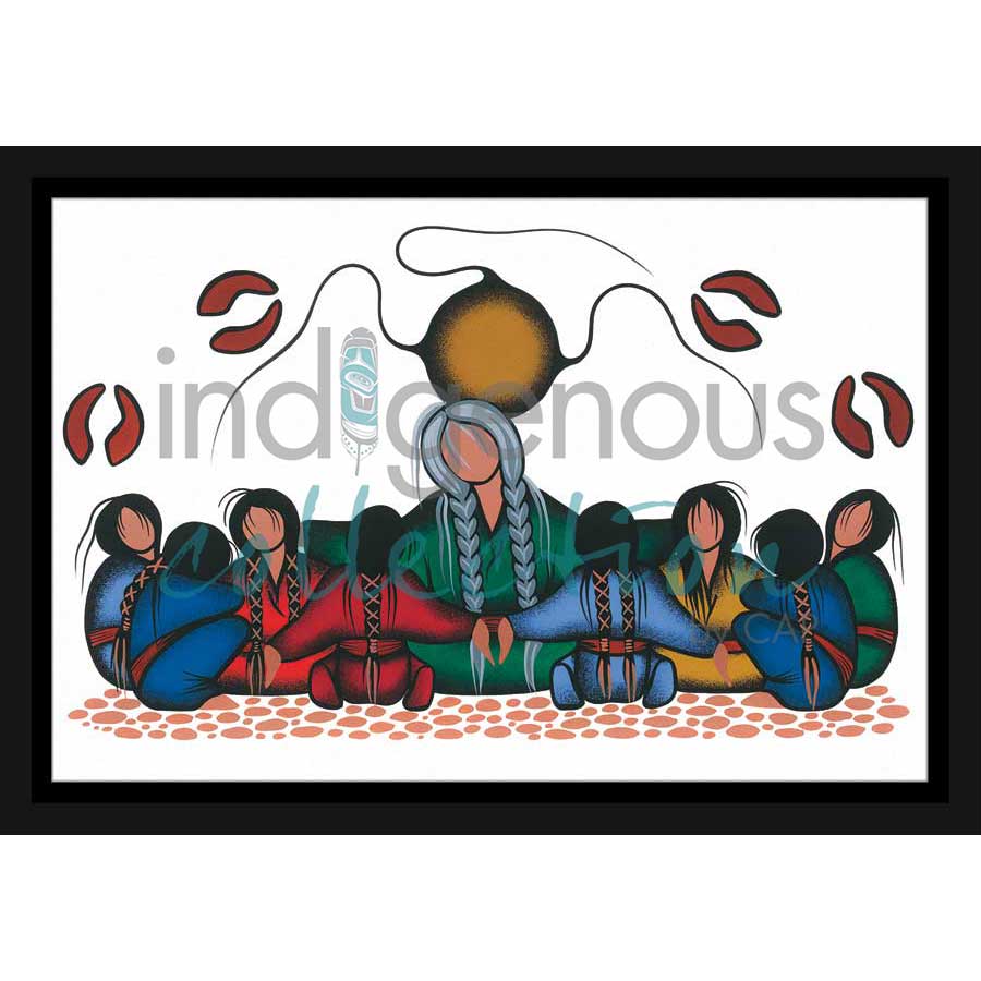 Sharing Dreams by artist Simone McLeod - Ojibway. Indigenous Collection