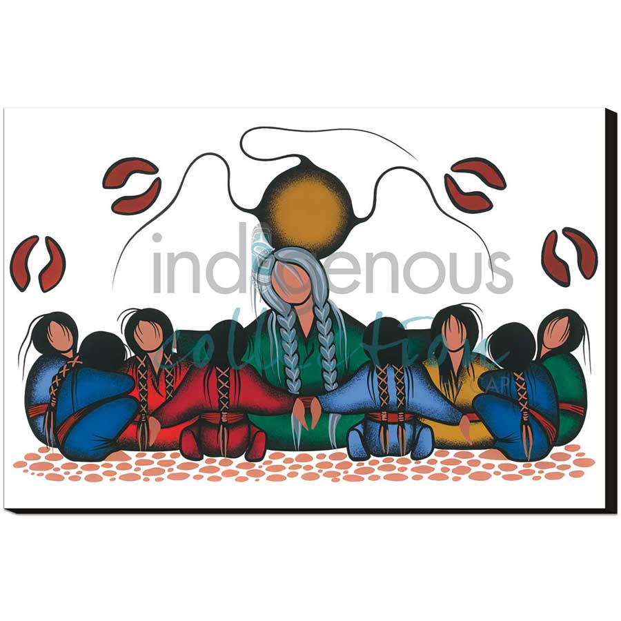 Sharing Dreams by artist Simone McLeod - Ojibway. Indigenous Collection