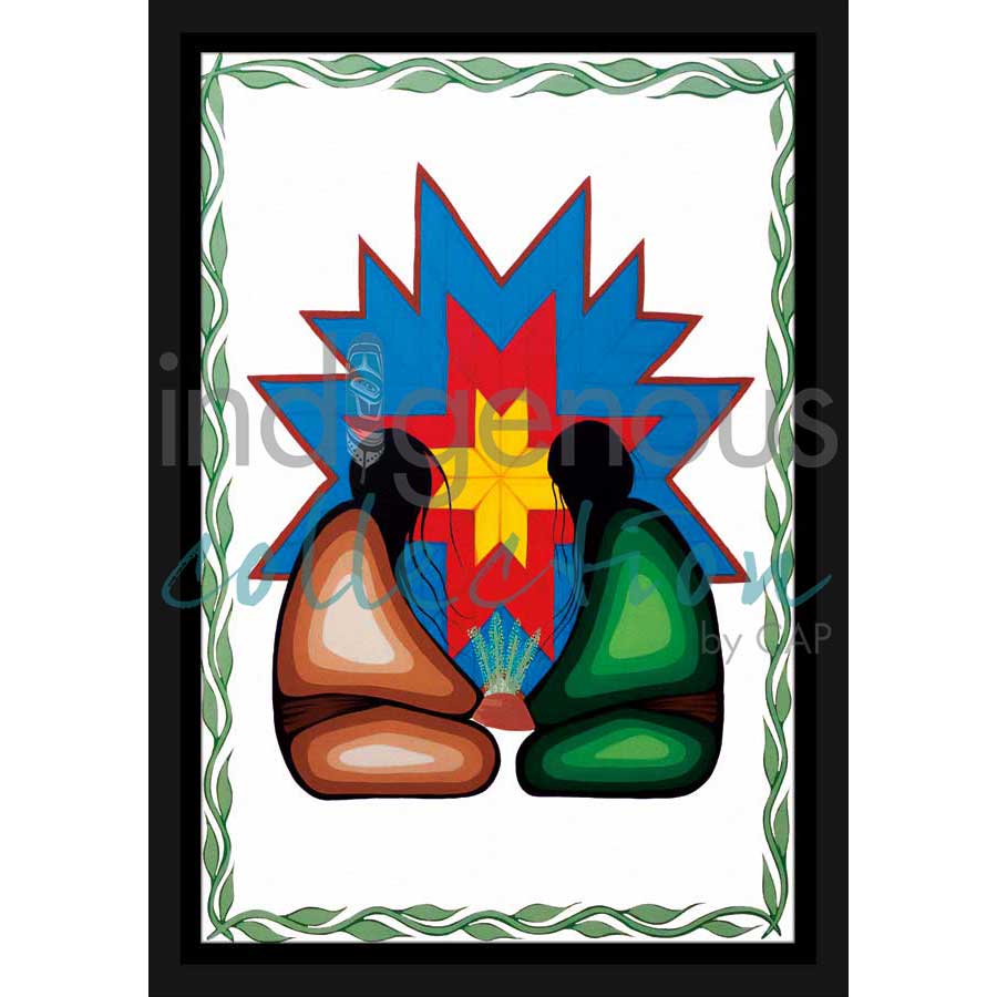 Bless Our Love by artist Simone McLeod - Ojibway. Indigenous Collection