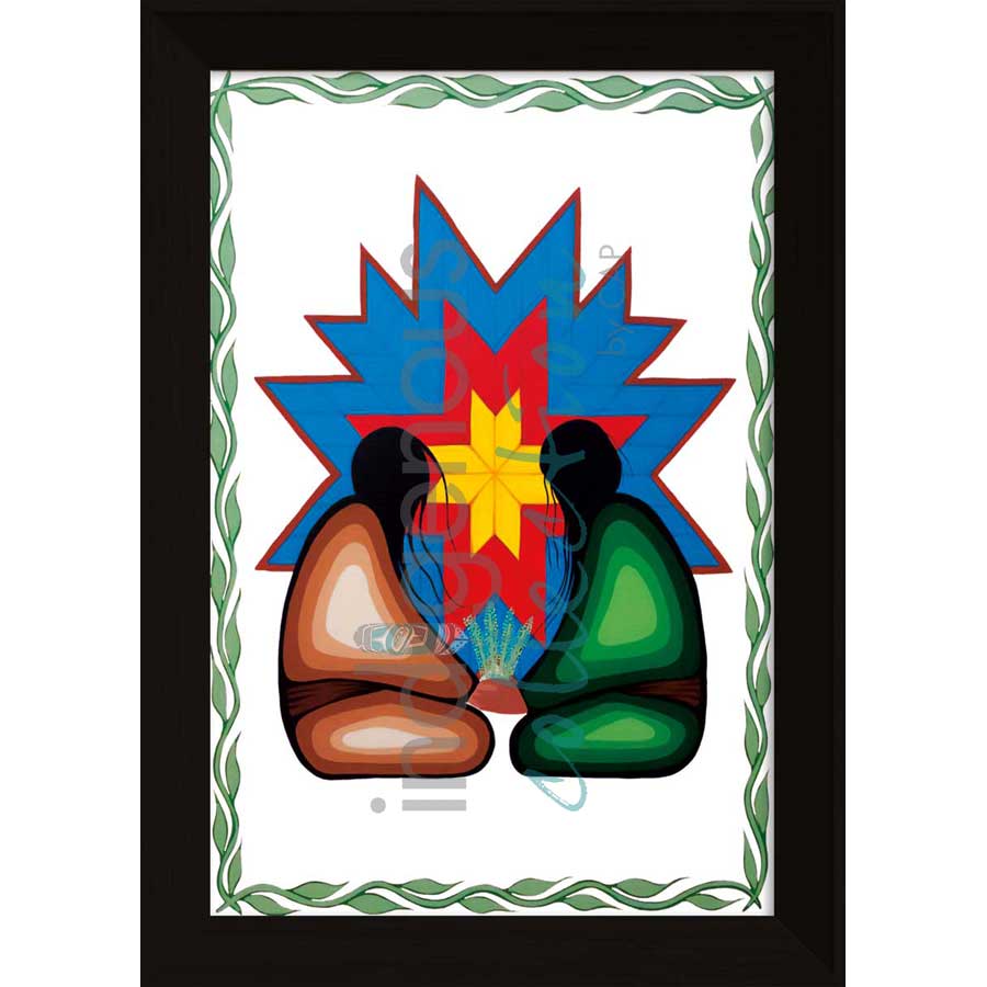 Bless Our Love by artist Simone McLeod - Ojibway. Indigenous Collection
