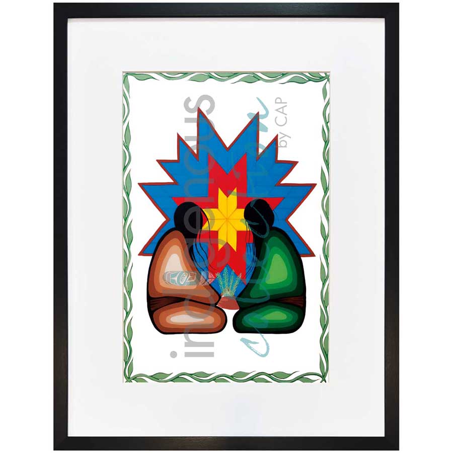 Bless Our Love by artist Simone McLeod - Ojibway. Indigenous Collection