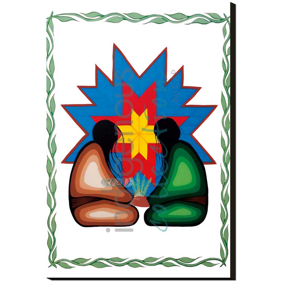 Bless Our Love by artist Simone McLeod - Ojibway. Indigenous Collection