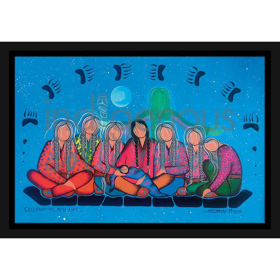 Celebrating New Life by artist Simone McLeod - Ojibway. Indigenous Collection
