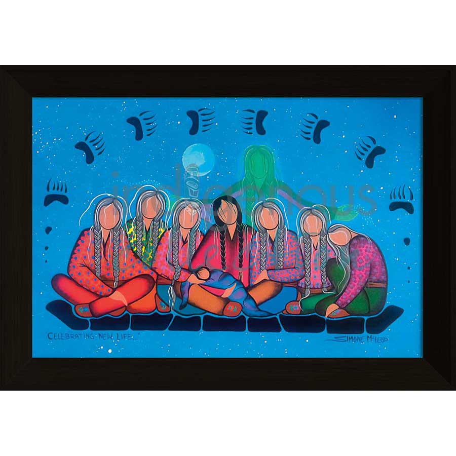 Celebrating New Life by artist Simone McLeod - Ojibway. Indigenous Collection