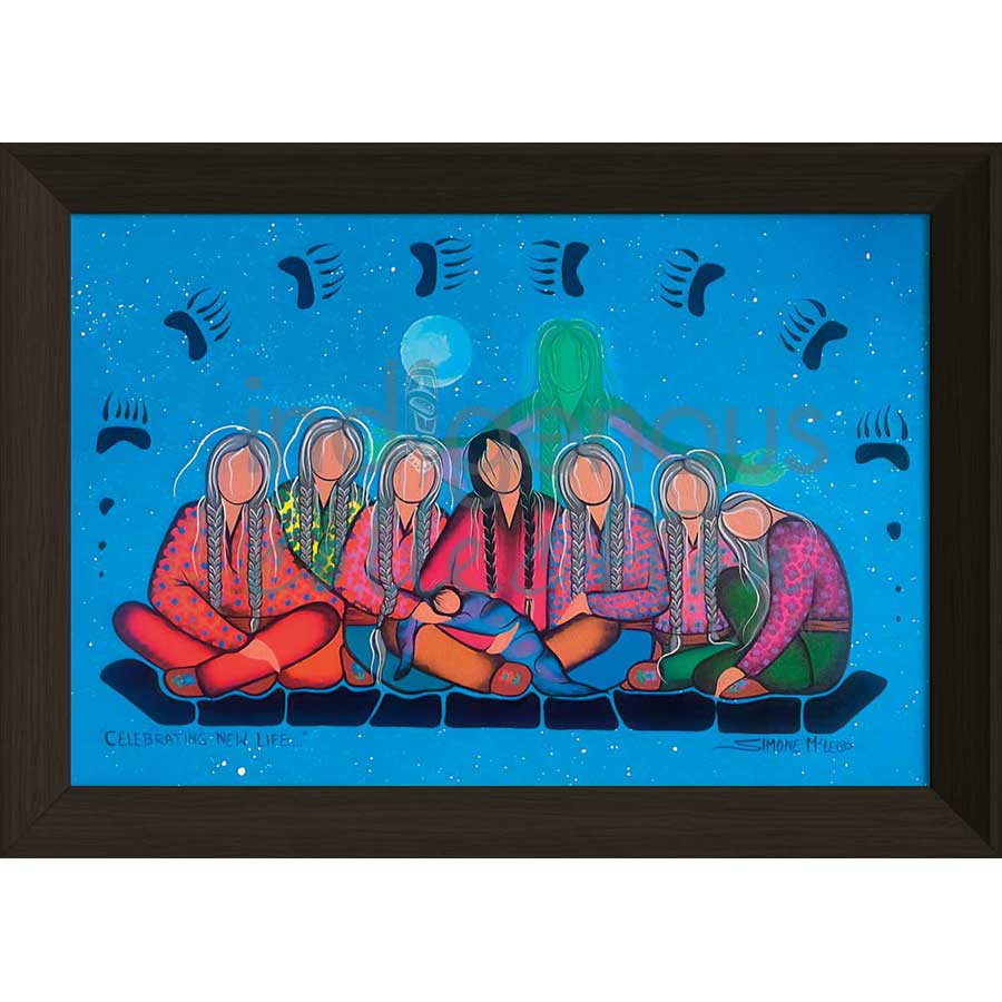 Celebrating New Life by artist Simone McLeod - Ojibway. Indigenous Collection