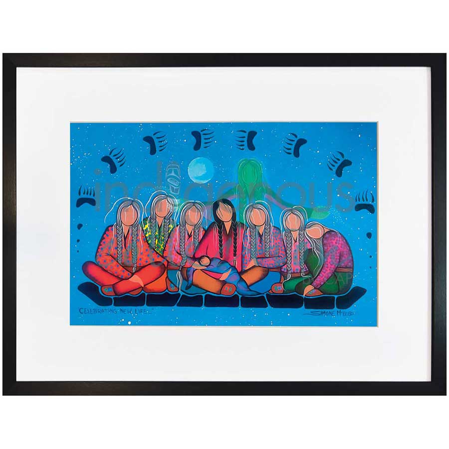 Celebrating New Life by artist Simone McLeod - Ojibway. Indigenous Collection